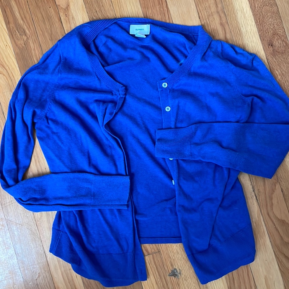 Royal blue old navy cardigan